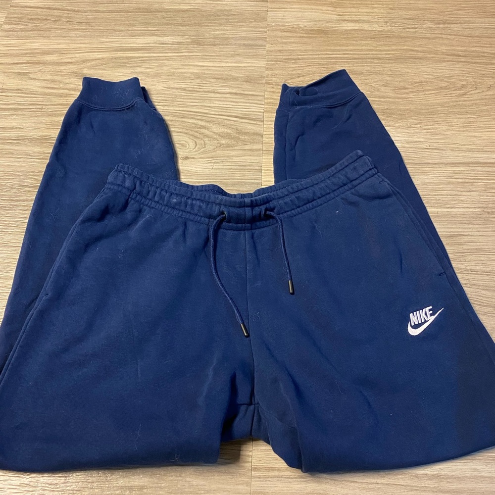 Nike navy blue joggers
